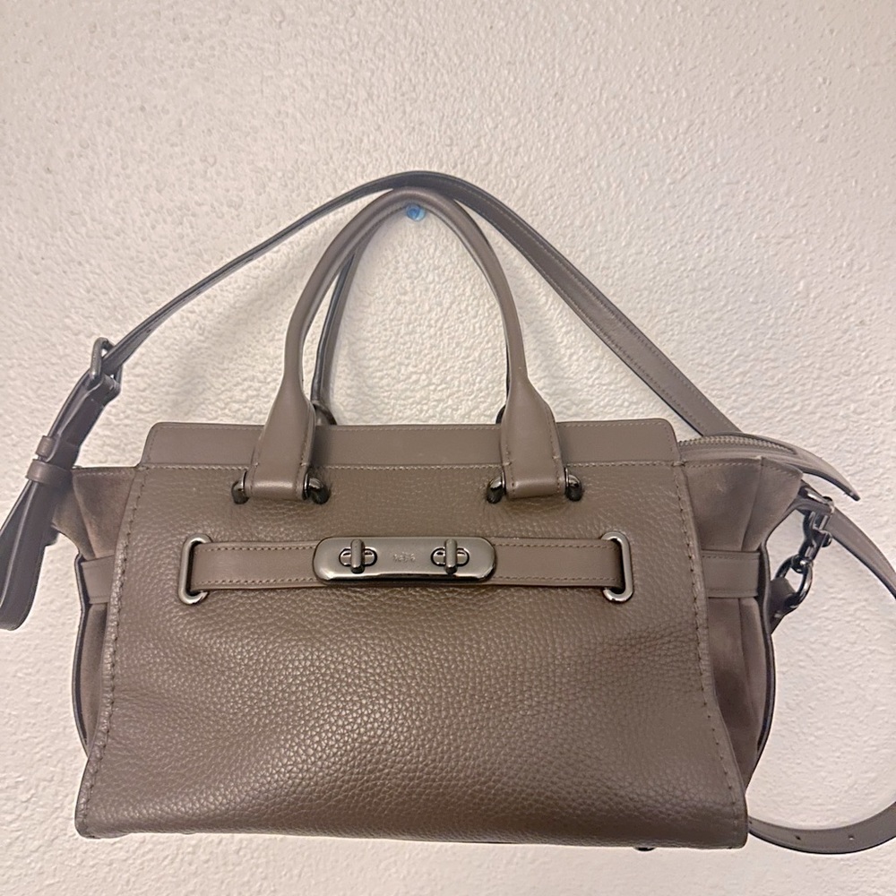 Coach leather cross body bag